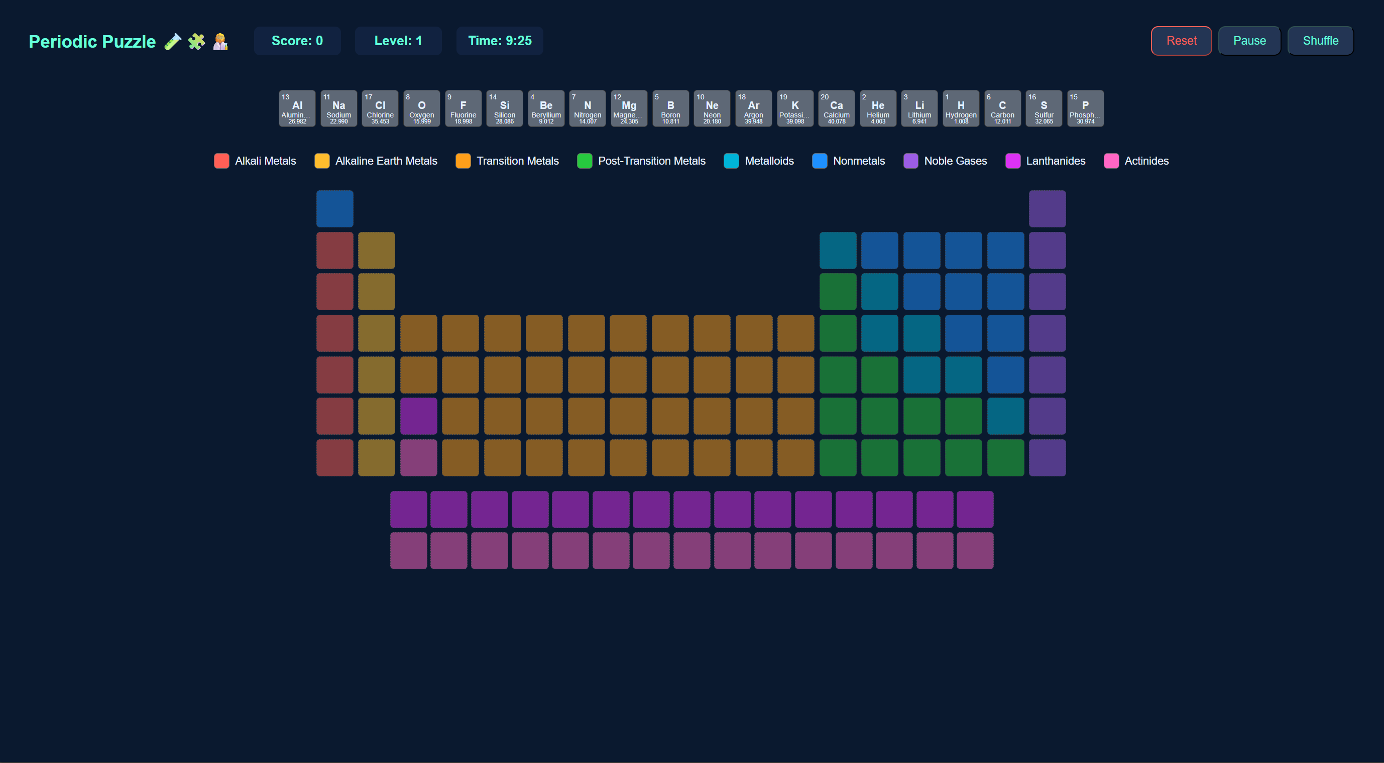 Periodic Table Game Thumbnail